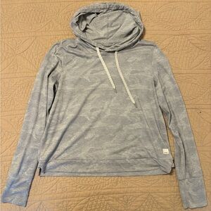 Women’s Vuori Halo Essential Hoodie Size S Heather Gray Camo Excellent condition